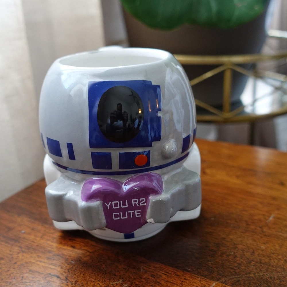 Zak Designs Star Wars R2-D2 You R2 Cute‎ 3D Sculpted Ceramic Coffee Mug 5in